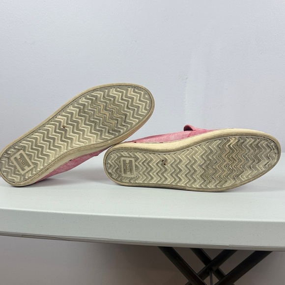 Toms Pink Canvas Slip-On Loafers Size 9.5 - Picture 7 of 8